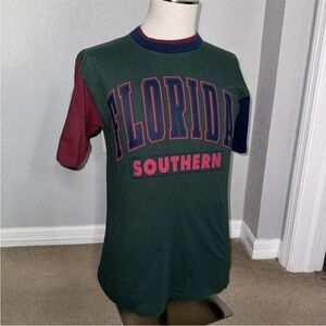 Florida Southern College Moccasins Mocs Y2K Vintage 90s Short Sleeve Shirt